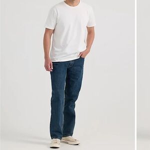 Lee Blue Relaxed Fit Straight Jeans
